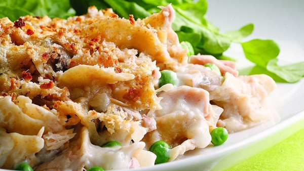 Tuna and noodle casserole is just one of the varied meals offered through Dinner (and More) at Your Door